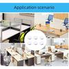 6 pcs desktop threading hole cover 50mm wire storage decorative ring  white