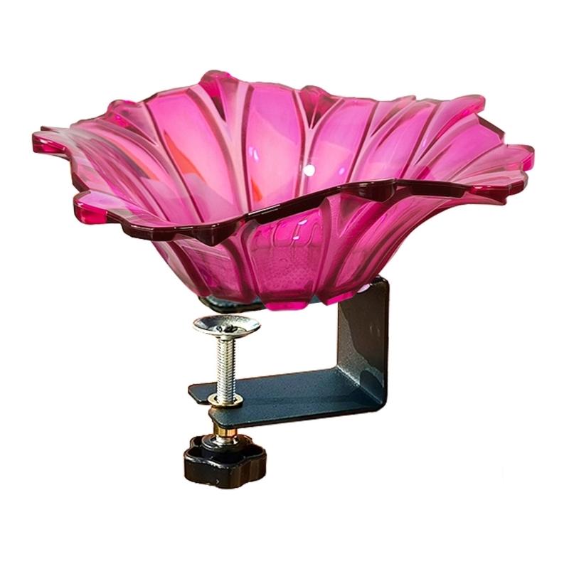 

Многофункциональные кормушки для птиц, поднос для ванной с цветочным узором для открытого пространства, кормушка для террасы, цветочная, яркая розы красного