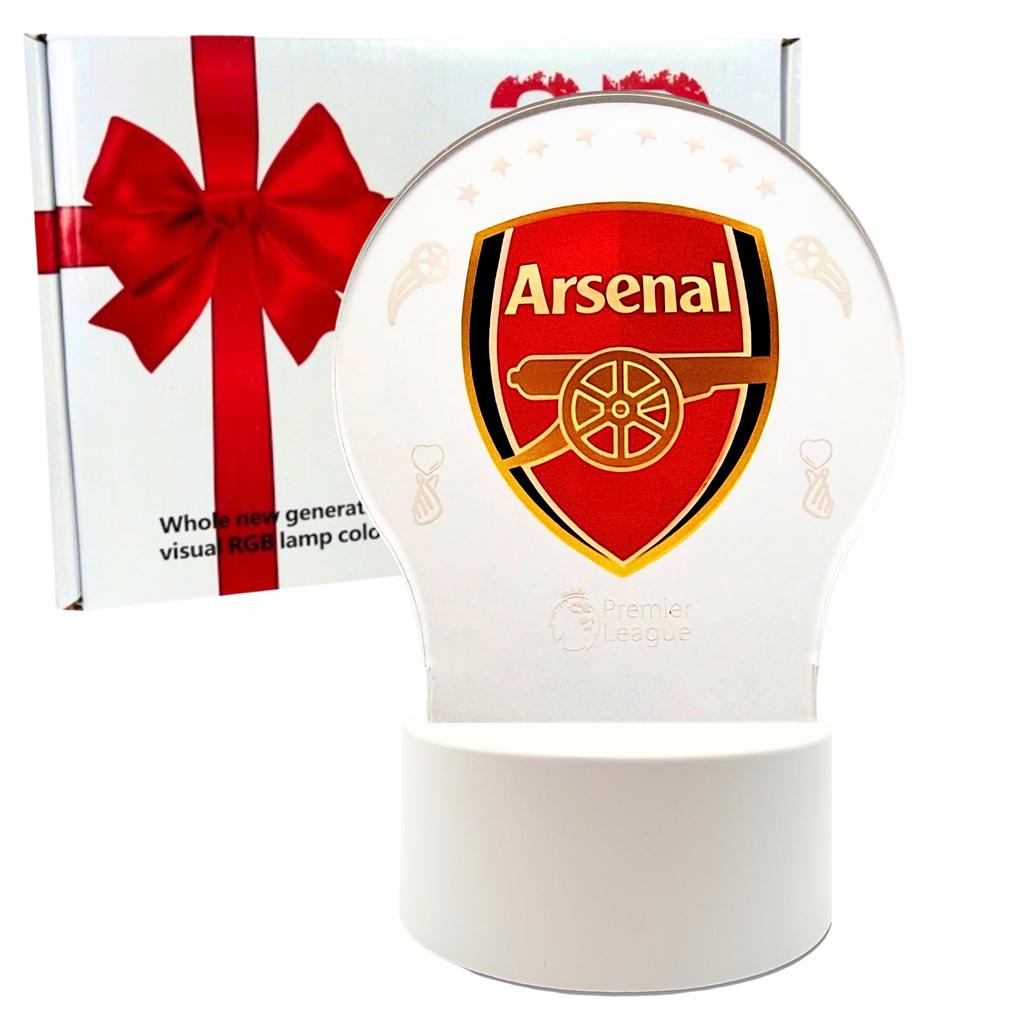 Arsenal Football Desk Night Light 3D Led For Kids Christmas Gift