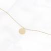 Minimalist Lucky Round Pendant Necklace - Fashionable, Versatile, Stackable Clavicle Chain for Women