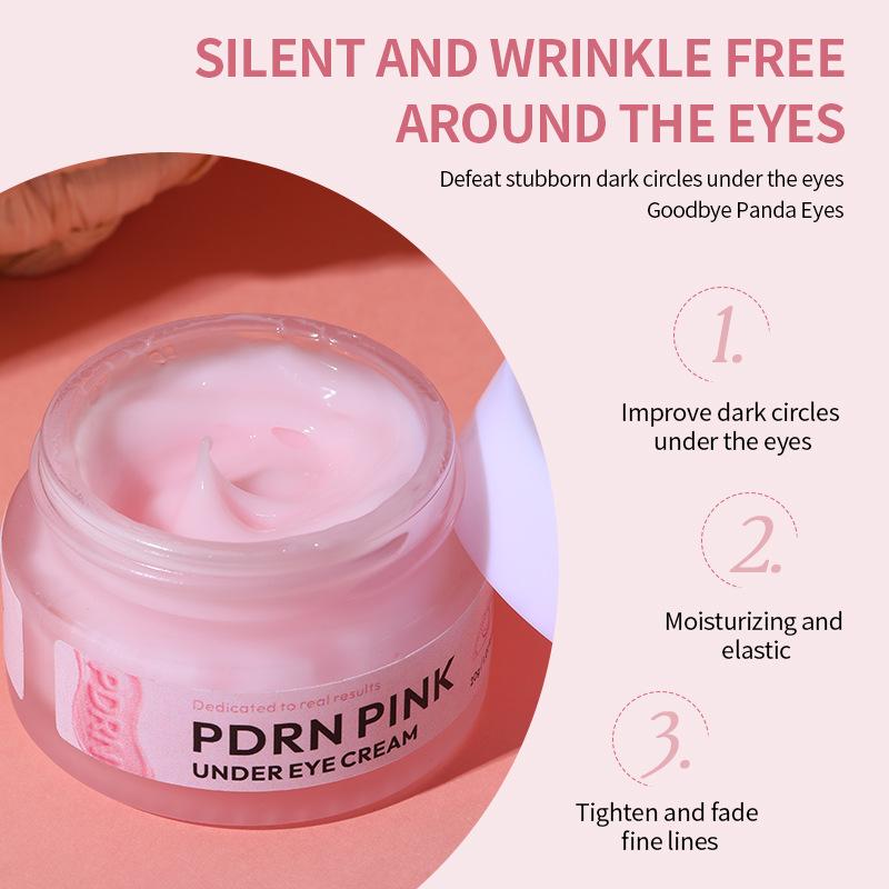 Pink peptide collagen eye cream firming and lightening salmon moisturizing Essence pdrn eye Cream