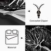 Customizable Tree of Life 3D Flannel Duvet Cover Set - 3-Piece Home Textile