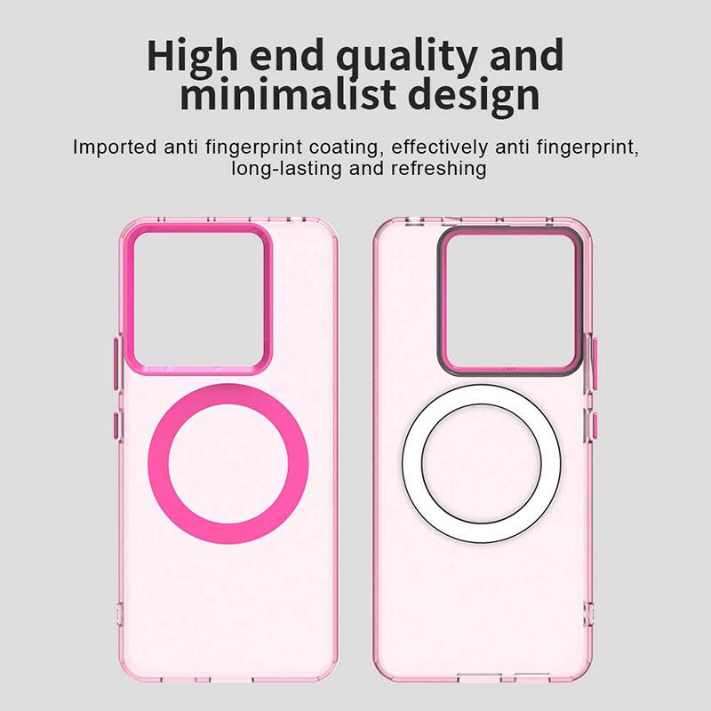For POCO X6 Pro Candy Color For Magsafe Wireless Charge Magnetic Case For Xiaomi Poco X6 Pro NEO Shockproof Soft Cover Funda