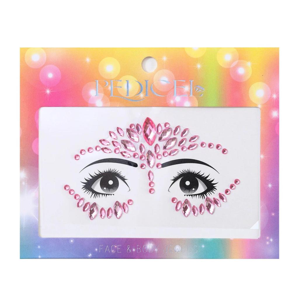 Colourful Kids Makeup Face Stickers Crystal Diamonds Gemstones Girls Women Holiday Glitter Party Self Adhesive Eye Face Tattoos