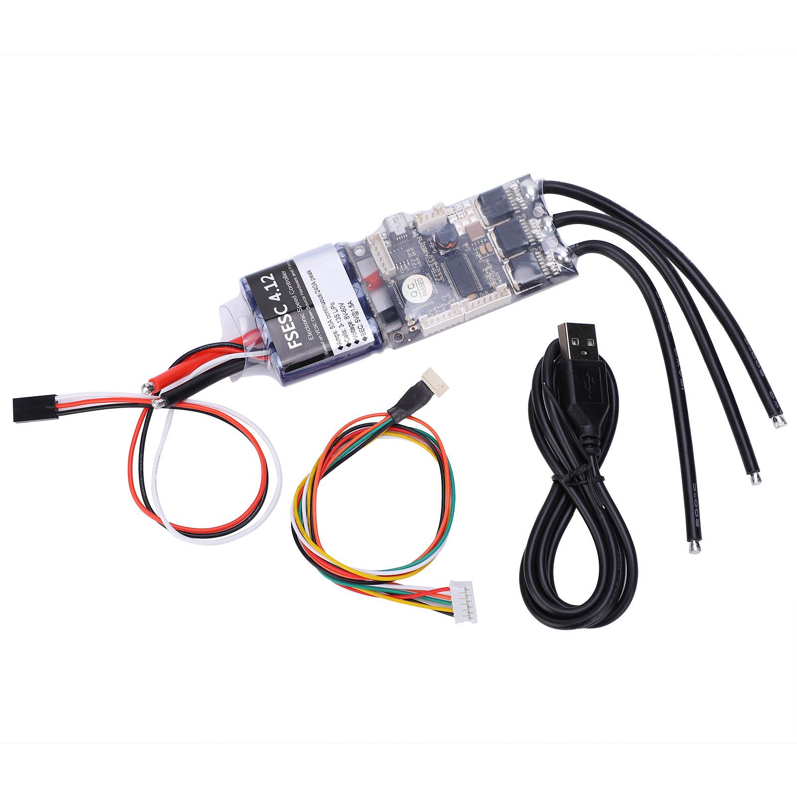 

Electronic Speed Control Single Drive V4 Mini FSESC4.12 50A High Current ESC with Aluminum Anodized