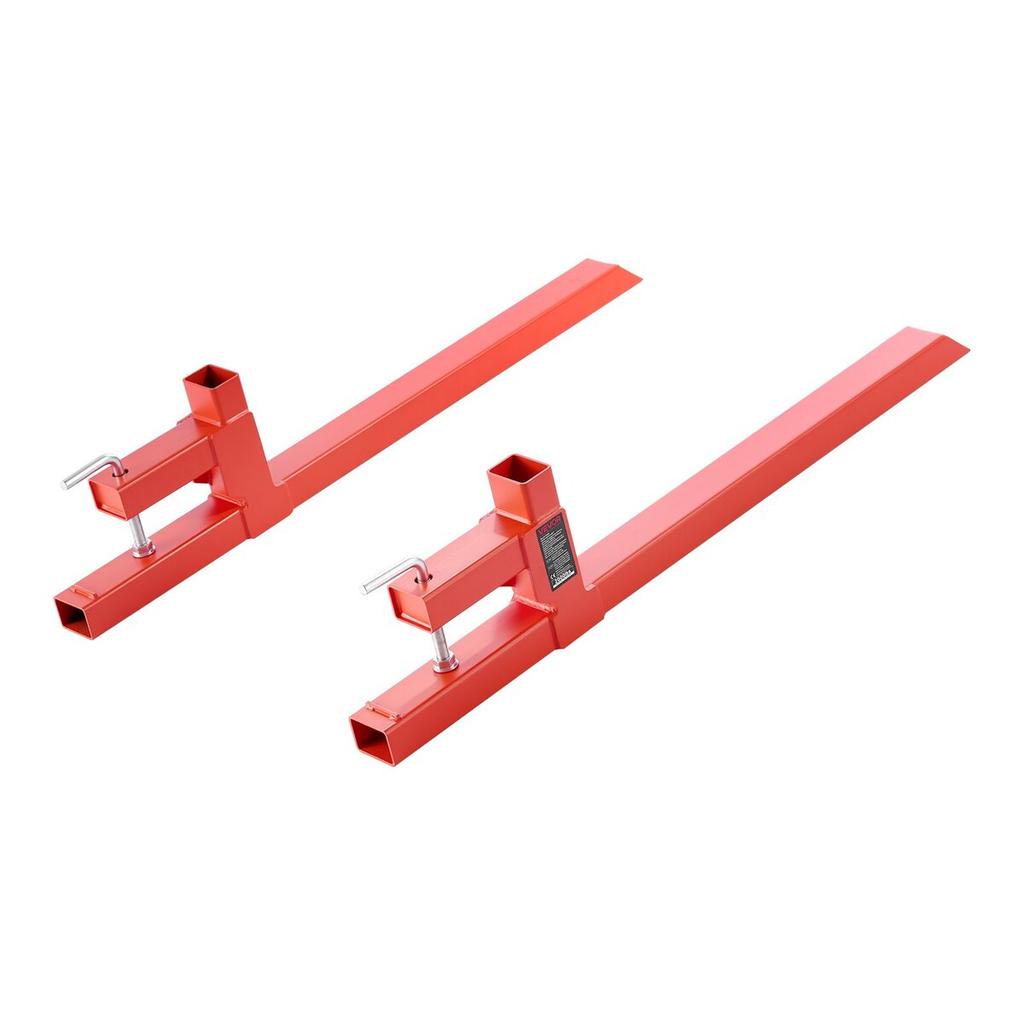 Pallet Forks, 907 Kg Clamp On Pallet Forks, 109 Cm Total Length Heavy-Duty Quick Attach Tractor Fork Compatible with Tractor Attachments, Loader