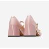Luxury Sparkling Rhinestone Designer Mary Jane Shoes  Sweet Bow Color Block Buckle Lolita Shoes Party Banquet Women's Shoes