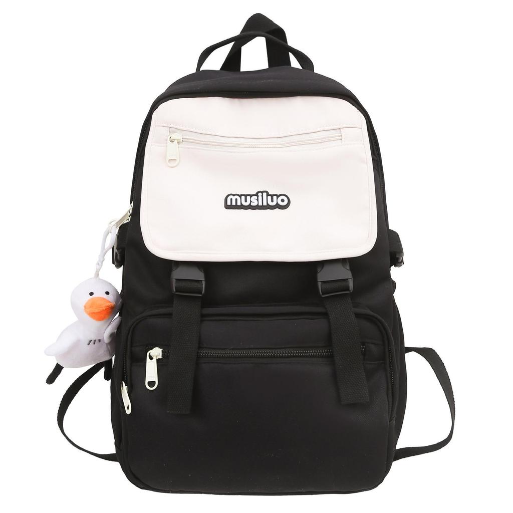 Schoolbag Japanese ins Tooling Wind Large Capacity Middle School Student Casual Backpack Flip Strong and Durable Elementary School Backpack