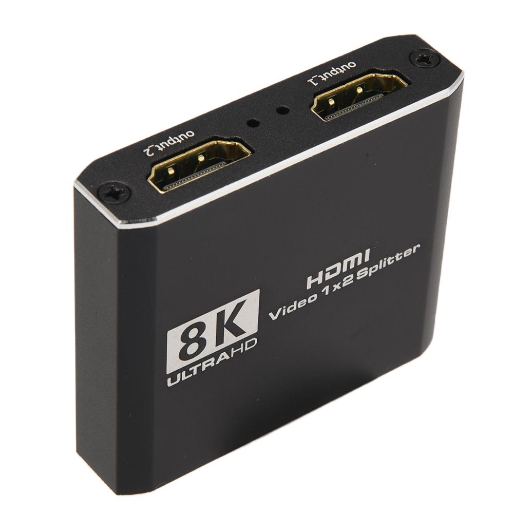 

EY# 8K 1 Male To 2 HDMI Female Adapter 1 In 2 Out Converter 1080P 8K 60Hz