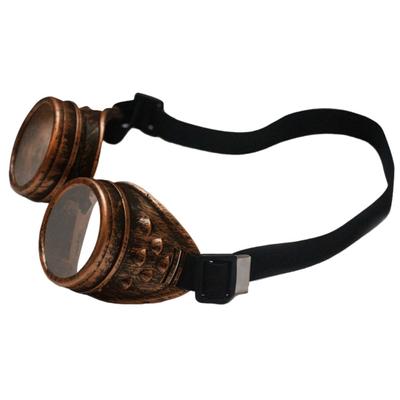 Steampunk Retro Glasses Dress Up Scratch UV Resistant Vintage Cool Halloween Glasses for Halloween Cosplay