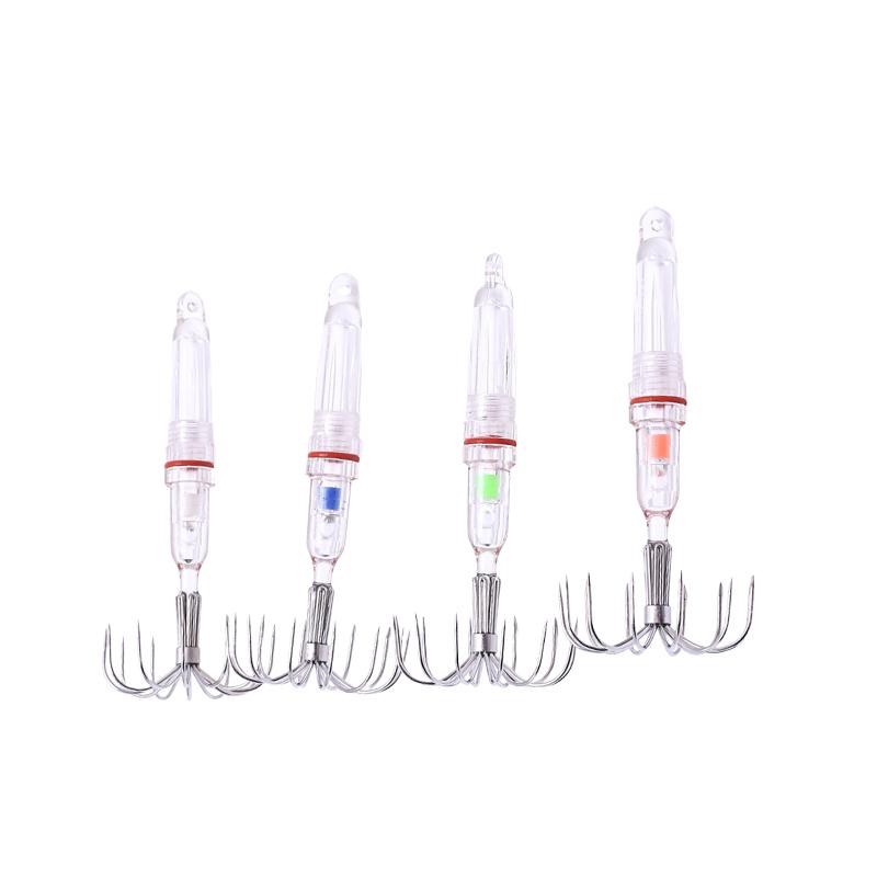 1Pc Led Luminous Electronic Squid Water Lamp Waterproof Lure Fish 8-Hooks Fishing Hooks Tackle Fishing Accessories