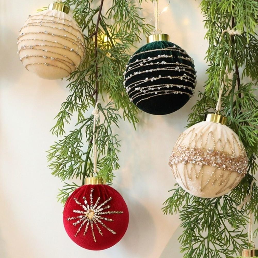 12pcs/set 8CM Christmas Spheres Sparkling Xmas Window Decor  Christmas Party