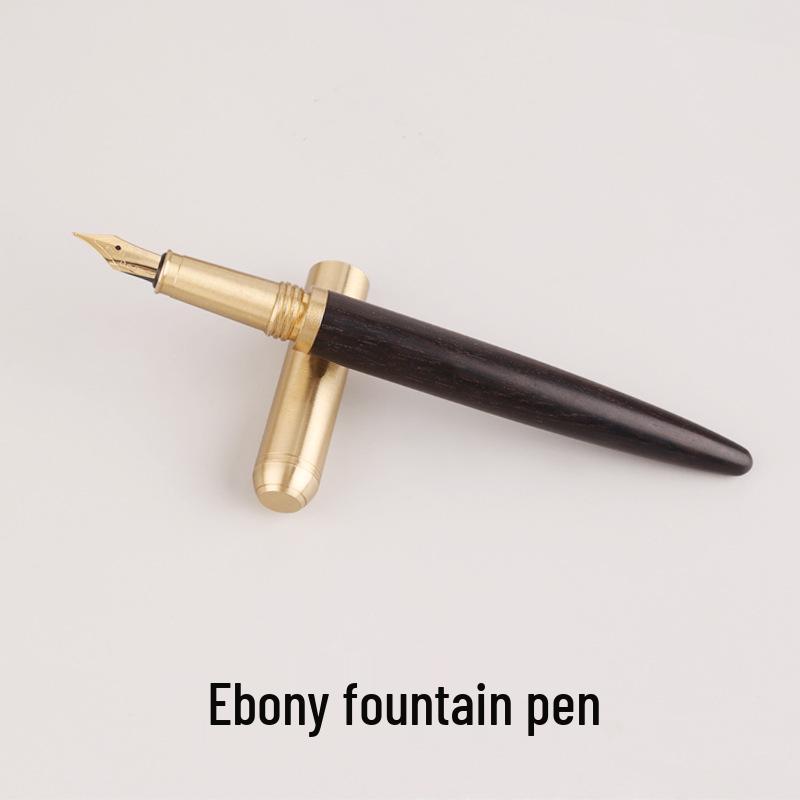 Rosewood Signature Business & Student Pen Set - Includes Ballpoint and Fountain Pen with Custom Logo in Gift Box.