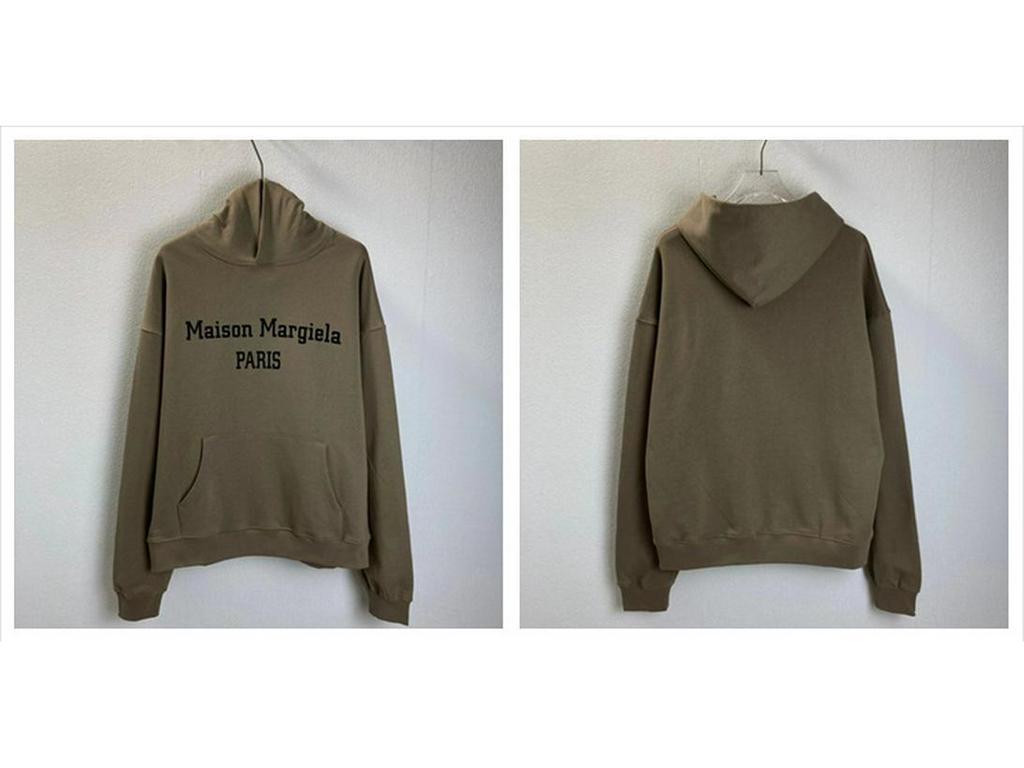 Unisex Margiela Hoodie: Lockere Passform, Umgekehrtes MM6-Logo, Reine Baumwolle, Rundhalsausschnitt, Trendiger Stil