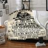 1pc Skull Love Quote Blanket, Lightweight Flannel Throw For Sofa, Bed, Travel, Camping, Livingroom, Office, Couch, Chair, And Bed,