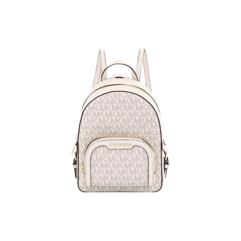 Michael Kors Jaycee Classic Monogram Zip Closure PVC Backpack Mini Women backpack Light-Cream 35T2G8TB1B-LT-CRM-MULTI Basic Set BagDust Bag 24860₽