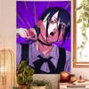 Anime CChainsaw Man RReze Printed Large Wall Tapestry Indian Buddha Wall Decoration Witchcraft Bohemian Hippie Decor Blanket
