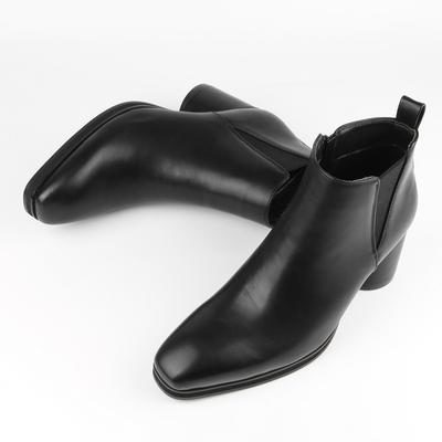 Botas Chelsea Masculinas Moda Negócios Aumento de Altura Salto Alto Botas Masculinas Botas Cowboy