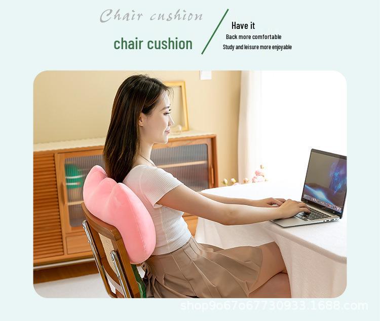 Süßes Kleines Rotes Blume Nap Kissen Kissen Puppe Plüsch Tulpe Rückenlehne Spielzeug