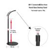 Space-Saving Universal Stand with Metal Base for Phone, Tablet, Fill Light - Adjustable 1/4 Screw Mount