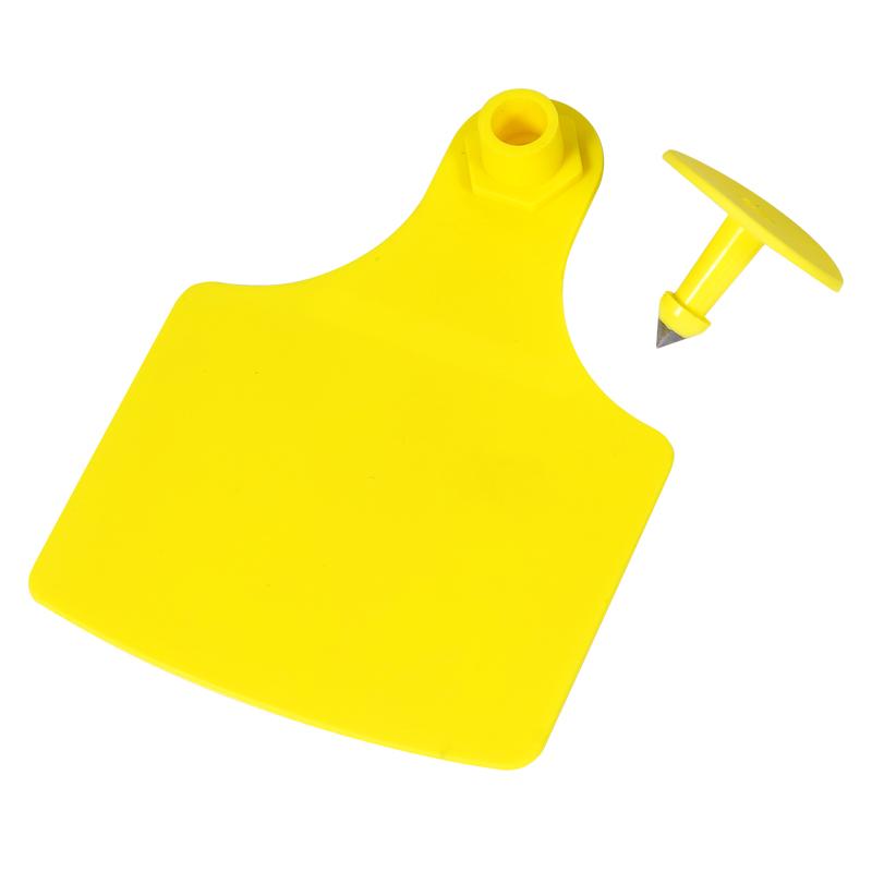 100Pcs Cow Ear Tag Large Size 105x75mm Animal Identification Card Label without Words Livestock Ear Tag Marker Signage