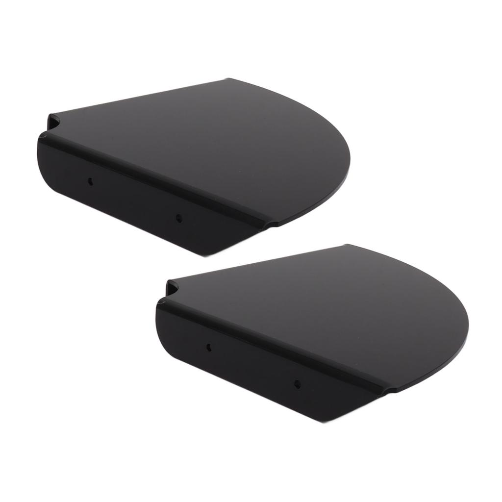 2pcs Wall Mount Floating Corner Shelves Quarter Round Hanging Corner Shelves for Bedrooms Living Rooms Shower Room