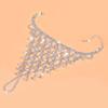 Elegant Rhinestone Bracelet Creative Finger Bangle Bracelet  Beach Party