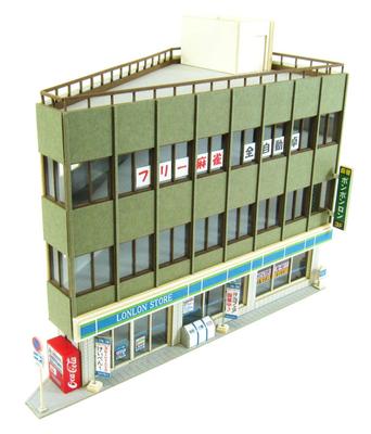 Sankei Nostalgic Diorama Series Building A Paper Craft 1/150 Sharp-Angled