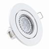 1/10PCS GU10 Downlights for Ceiling Round White Lamp Frame Recessed Spotlights Fitting MR16 Light Mounting Frame Trim Ring