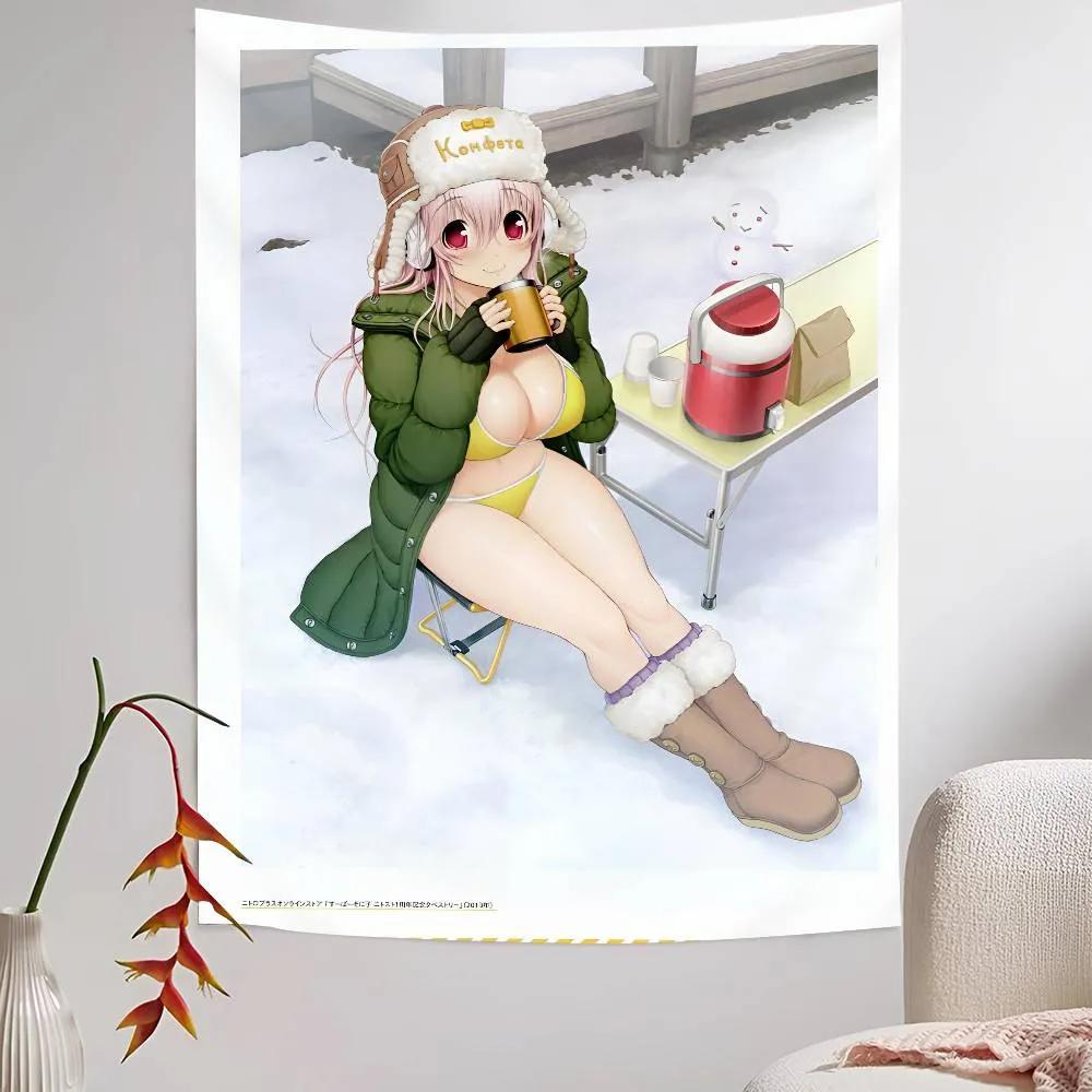 Super S-Sonico Tapestry For Living Room Home Dorm Decor Japanese Tapestry