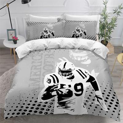 Rugby American Football Home Textile Digital Printing Three-Piece Bedset Bedset