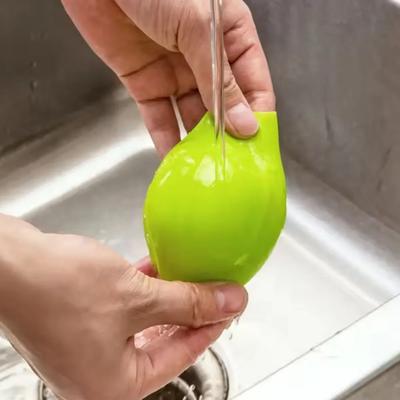 Éplucheur d'ail en silicone mains libres Silice comestible Manuel Sac à éplucher l'ail Frotter et peler rapidement Outils Gadgets de cuisine Légumes