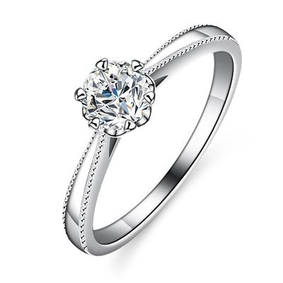 Anello da donna in argento con diamante moissanite colore D, anello con diamante ins, anello nuziale, anello di fidanzamento con diamante, regalo per la fidanzata, squisito regalo di gioielleria