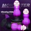 Silicone Vibrating Animal Shape Dog Knot Anal Plug for Men, Women, and LGBTQ+ Adults