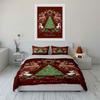 Green Tree, Reindeer, Wreath. Bedding Sets Duvet Cover Sets Duvet Covers Pillowcases(1 * Duvet Cover 2 * Pillowcases Without Duvet Insert)