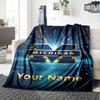 Name Custom Michigan Print Flannel Blanket High Quality Warm Comfortable Cover for All Seasons Perfect for Gifts Home Decor