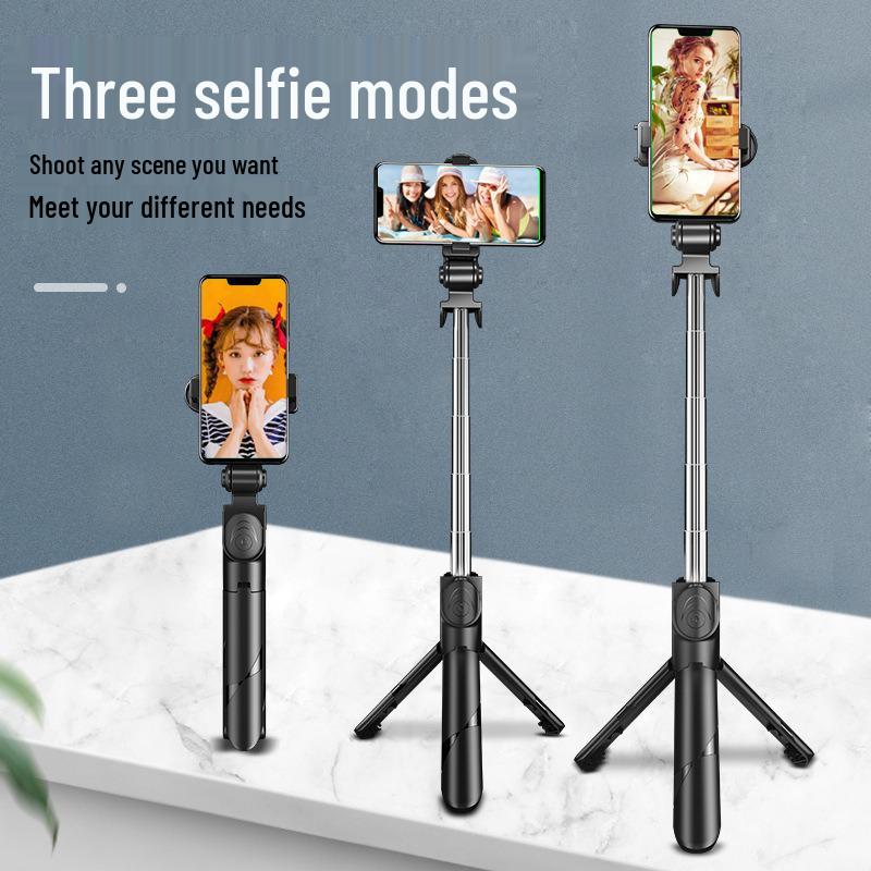 XT02 Bluetooth Rotating Tripod Selfie Stick for Mobile Phones & Video Streaming