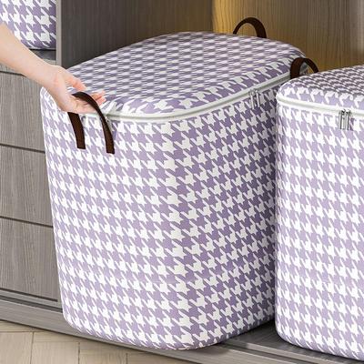 1pc Large Capacity Clothes Storage Bag,Four colors,Foldable Dustproof Bag,Handle Folding,Clothes,Blankets,Toys Storage