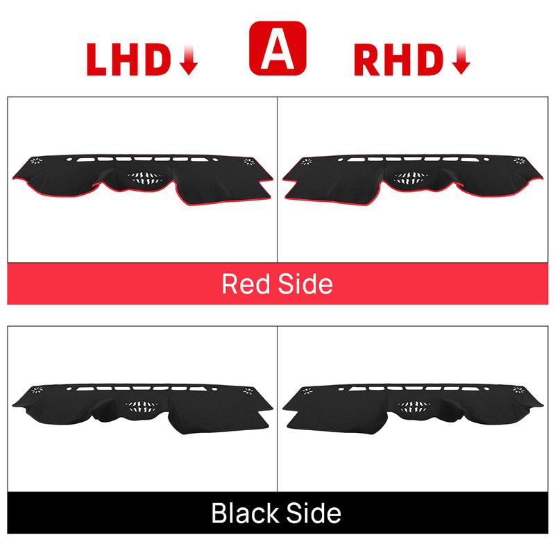 Housse de tableau de bord de voiture Tapis anti-lumière Pour Toyota Land Cruiser Prado 150 J150 2010-2016 2017 2018