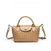 Mini Small Size Braided Luxury Leather Women's Top Handle Handbag Fashion Travel Daily Satchel