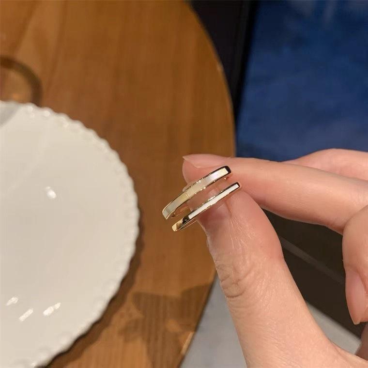 Damen Nische Offener Mund Leichter Luxus Kreis Ring