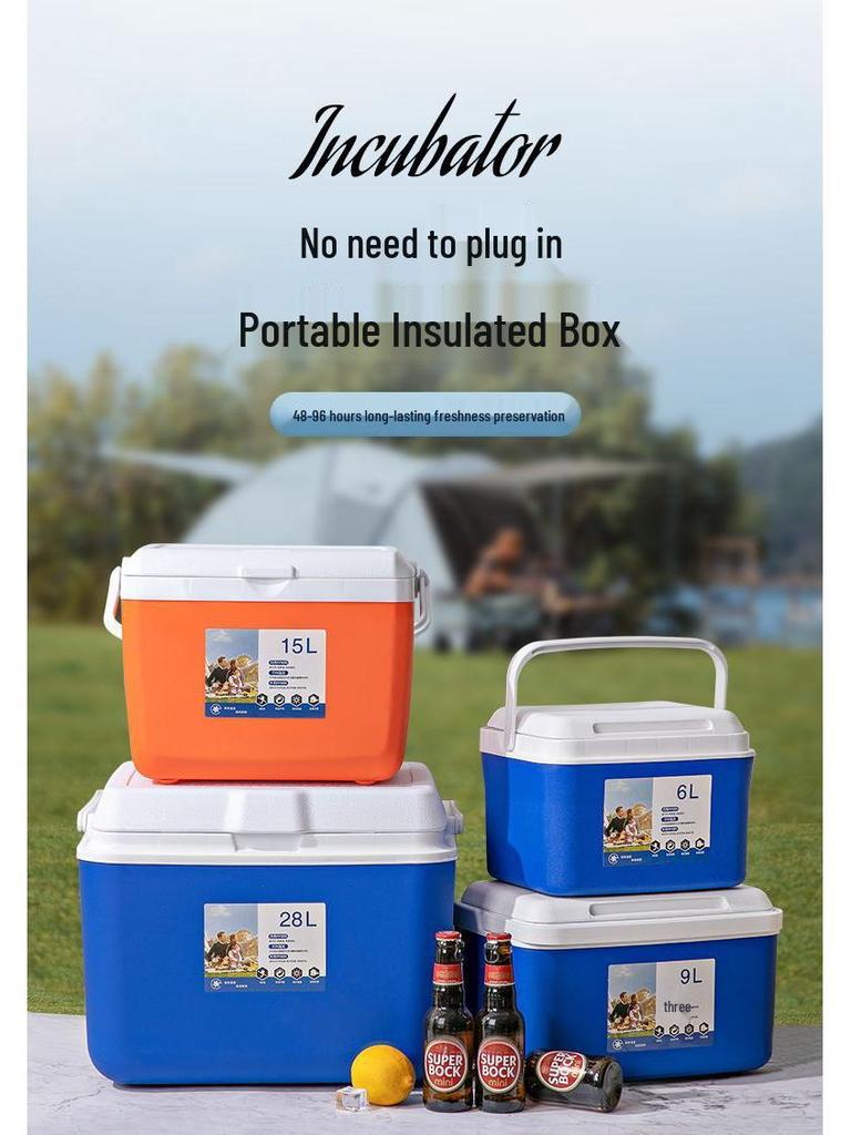 Portable Insulated Refrigerated Box for Home, Car, and Outdoor Use