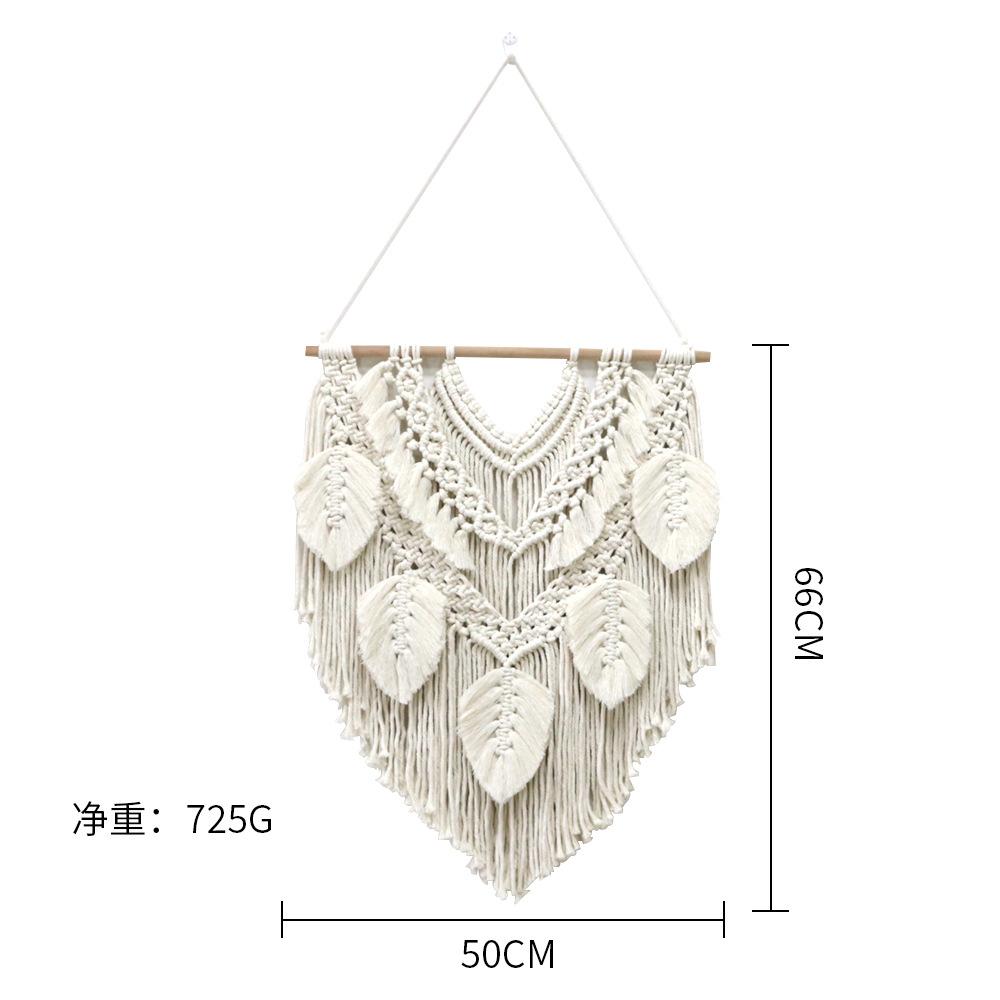 Woven Tapestries Home Wall Decoration Wall Decoration Handwoven Feather Leaves Modern Simple Wall Decoration
