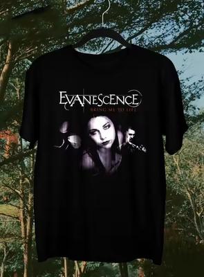 Heißes Bring Me to Life Evanescence Baumwolle Schwarz S5XL T-Shirt BB223 Unisex T-Shirt