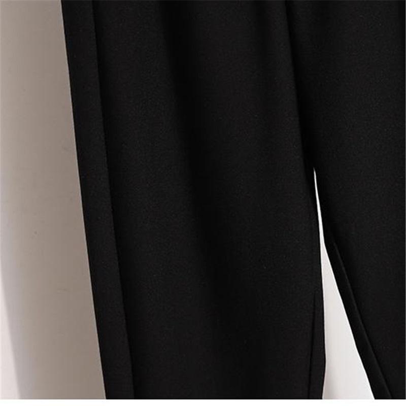 Velká velikost kalhoty s vysokým pasem tenké dámské kalhoty tlustá MM elastické volné harémové ležérní devítibodové sto západních kalhot