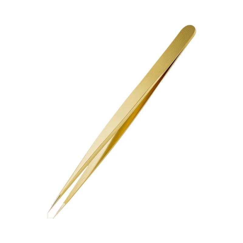 1set Precision Watch Repair Tweezers, Hand-Polished Brass Tweezers, Anti-Magnetic Anti-Slip Fine Tip Tweezers for Watch Parts