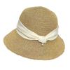 Gentle Literary and Artistic Big Brim Sunshade Straw Hat Women's Summer Fashion Travel Foldable Seaside Sunscreen Bucket Hat