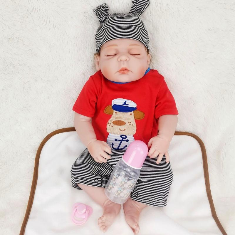 3Pcs Reborn Baby Dolls Boy Clothes 11 Inch Bear Outfit Accessories Sets Fit 11" Newborn Dolls Clothes Decorations