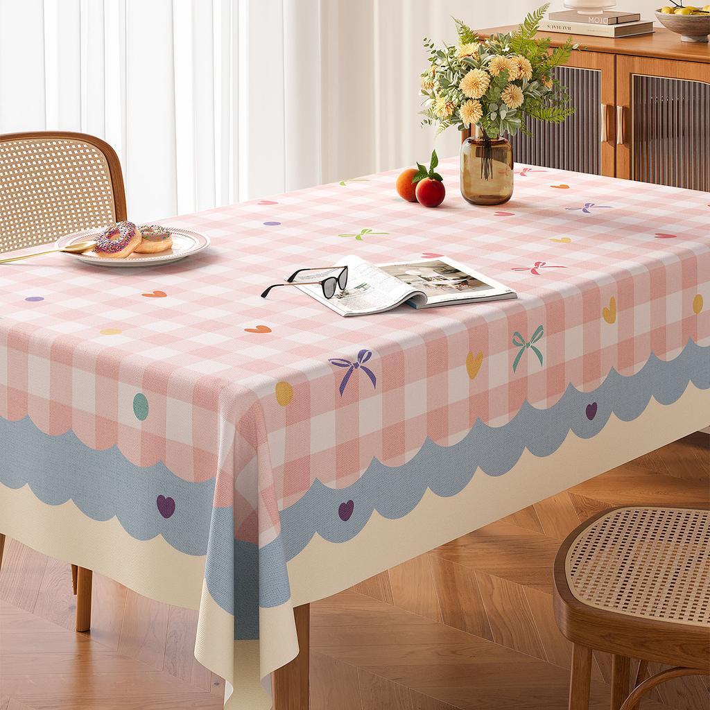 Thickened, Fresh, Scratch-resistant, Waterproof, Stain-resistant, Wear-resistant, Compliant and Drapey Tablecloth