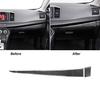 3Pcs For Mitsubishi Lancer Carbon Fiber Passenger Side Dashboard Cover Trim